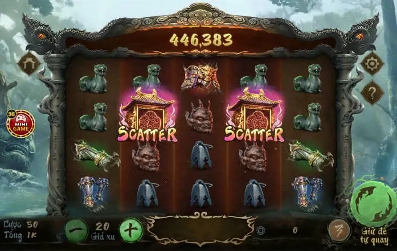 Người chơi đang quay slot game trên giao diện 69vin đá gà